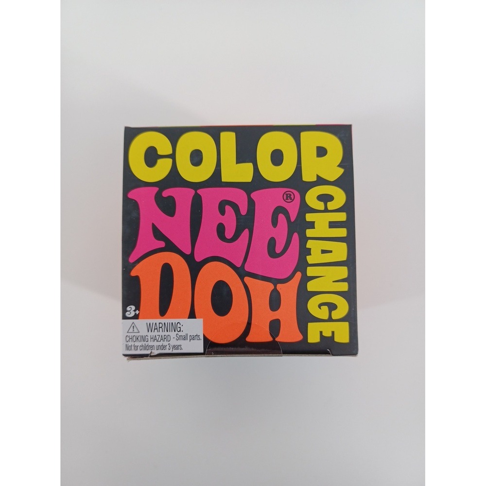 NeeDoh Color Change  Groovy Glob Stress Ball - NEW In Box sealed- Yellow